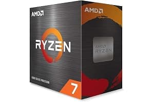 AMD Ryzensets 7 5800X Processor (8 Cores/16 threads, 105W TDP, AM4 socket, 36 MB Cache, 4,7Ghz max boost frequency, no cooler)