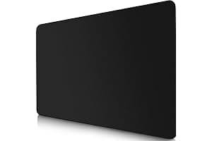 Sidorenko Mouse Pad - Mouse Pad 280 x 200 mm - Edgeless Edges - Special Surface Improves Speed and Accuracy - Non-Slip - Blac
