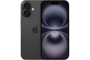 Apple iPhone 16 128 GB: 5G Mobile phone with Apple Intelligence, Camera Control, A18 Chip and a Big Boost in Battery Life. Works with AirPods; Black