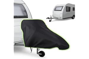 URAQT Tow Hitch Cover - Universal Waterproof Caravan Hitch Cover With Strap, Suitable for Campervan and Caravan (Black/Green)