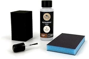 Sofolk - Kit de retoque Pintura Cuero/Cuero de imitación - Tinte para Volante de Coche, Asiento de Coche, sofás, Zapatos, Chaquetas y Ropa - Cuero dañado, Rayado, arañado, Descolorido