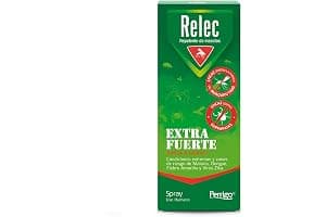 Relec Extra Fuerte Spray Antimosquitos, Repelente de Mosquitos 75ml, Eficaz Contra El Mosquito Tigre, Eficacia y Protección Contra las Picaduras de Mosquitos en Zonas Tropicales