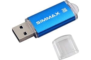 SIMMAX Memory Stick 32GB USB 2.0 Flash Drives Thumb Drive Pen Drive (32GB Blue)