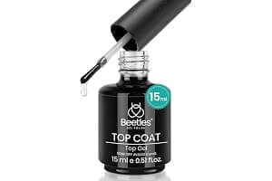 Beetles Gel Polish- 15ml No Wipe Top Coat High Gloss Shiny Long-Lasting Clear Soak Off U V Gel DIY Manicure and Nail Salon Home Gift for Her