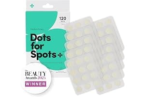 Dots for Spots Patches- Pack of 120 Translucent Hydrocolloid Spot Patch Treatment Stickers for Face - Fast-Acting, Vegan & Cruelty Free - Korean Skin Care