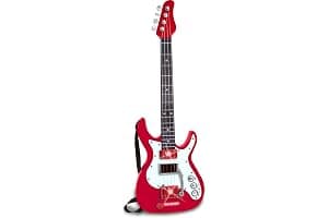 Bontempi | ElectroGroove - Bajo Rock Electrónico para Vibraciones Potentes y Ritmos Innovadores, Rojo y Blanco