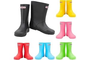 Zorax Girls Boys Waterproof Non-Slip Kids Motorbike Rain Boots Child Shoes Wellies Unisex Children Wellington Boots