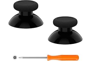 eXtremeRate Replacement Thumbsticks for Xbox Series X & S Controller, Joysticks Repair Kit for Xbox Wireless Controller, Custom Analog Stick Buttons for Xbox One S/X/Elite Controller - Black