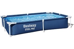 Bestway Steel Pro Pool, Swimming Pool, Rectangle Above Ground Fast Set Pool, Children’s Detachable Pool, Multiple Sizes