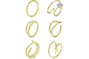LAURITAMI Pendientes Piercing Nariz de Acero Quirúrgico Perno Curvos 20G 7 mm Tornillo Espiral L Forma Opal CZ Estilos Joyas