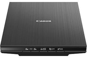 Canon LiDE 400 Colour Flatbed Scanner (Black) - Space Saving Design with USB Type-C Connectivity, Easy One-Touch Operation - Ideal for Home or Office