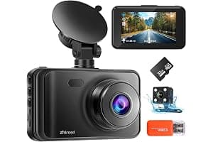 Dash Cam Front and Rear with 32GB SD Card 1080P FHD Dashcam for Car Dual Dashboard Camera with Night Vision,Loop Recording,G-sensor,Park Mode