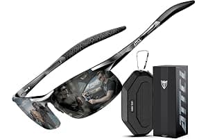 ATTCL Polarised Sunglasses Mens Sports: UV400 Protection Anti Glare Wrap Around Lightweight Cycling Running Golf Driving
