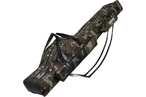 Lomffy Bolsa para Caña de Pescar Portátil, 150cm Plegable Alta Capacidad Bolsa de Almacenamiento para Caña de Pescar con 3 Capas Impermeable Duradero Bolsa de Transporte para Caña de Pescar (Marrón)