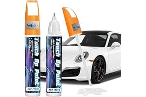 prowithlin Reparador de Reparador Arañazos Coche, Paquete de 2 Reparador de Arañazos Coche, Bolígrafo de Pintura para Coche Dos en Uno (2 paquetes, Blanco)