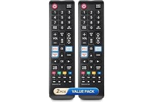 【Pack of 2】Universal for Samsung-TV-Remote Replacement,Compatible with All Samsung LED, QLED, Curved, HDTV, 3D, 4K& Smart TVs