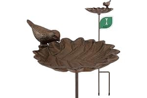 WILDLIFE FRIEND I Bebedero para Pájaros Aves en Varilla, Baño para Pájaros I Comedero para Jardín, Balcón