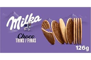 Milka Choco Finas Galletas con Chocolate con Leche de los Alpes, 126g