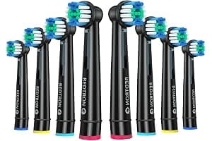 REDTRON Recambios para Cepillo de Dientes Eléctrico compatible con Oral B (8 unidades), Cabezal de cepillo de dientes Precision Clean Pro1000 Pro3000 Pro5000 Pro7000 y más