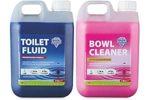 Blue Diamond Chemical Toilet Fluid Twin Pack 2L for Camping Caravan & Motorhomes