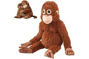 AstraFable Punch Monkey Plush – 40cm Large Orangutan Soft Toy, Eco-Friendly & Washable, Realistic Cuddly Monkey Plush for Kids, Safe & Soft