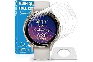 JavoYion 6 Pack Screen Protector for Garmin Venu 3S 41mm, High Clarity Soft Film, Touch Sensitive, Anti Shatter, Bubble Free, Flexible Screen Protector