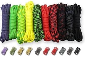 PARACORD PLANET 550lb Type III Paracord Combo Crafting Kits with Buckles