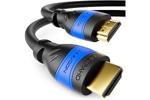 deleyCON 8m Cable HDMI 2.0a/b - Alta Velocidad con Ethernet - UHD 2160p 4K@60Hz 4:2:0 HDCP 2.2 ARC CEC Ethernet 18Gbps 3D Full HD 1080p Dolby - Negro