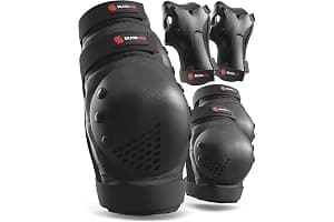 SKATEWIZ Protecciones Patines Niña y Niño - Protecciones Patines Adulto - Protectores en Línea, Skate, Scooter - Rodilleras y Coderas - SMASH