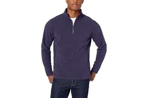 Amazon Essentials Hombre Chaqueta de Forro Polar con Cremallera de un Cuarto
