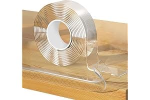 Loiion 1m Protector Esquinas Pared, Transparente Protector Muebles Bebe, Pre-Adhesivo Extra Fuerte Cinta Nano Tape, Multifuncional Protectores para Esquinas y Bordes (1mm de Grosor)