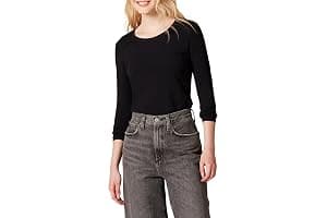 Amazon Essentials Women's Regular-Fit Long-Sleeve Crewneck T-Shirt (Available in Plus Size)