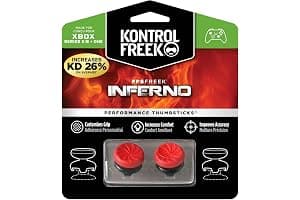KontrolFreek FPS Freek Inferno for Xbox One and Xbox Series X Controller | Performance Thumbsticks | 2 High-Rise Concave | Red