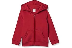 Amazon Essentials Niñas Sudadera de Forro Polar con Capucha y Cremallera