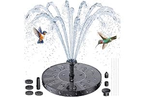 AISITIN Solar Water Fountain, Solar Powered Water Fountain with Multiple Nozzles, Floating Solar Pond Pump,Solar Water Feature for Bird Bath, Garden, Pond, Pool and Fish Tank