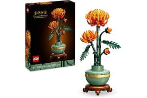 LEGO Botanicals Chrysanthemum - Artificial Flower Building Set - Creative Model Kit for Adults to Build - Faux Plant Gift for