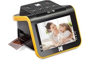 KODAK SLIDE N SCAN Film and Slide Scanner with Large 5” LCD Screen, Convert Color & B&W 35mm, 126, 110 Negatives & Slides to High Resolution 22MP JPEG Digital Photos