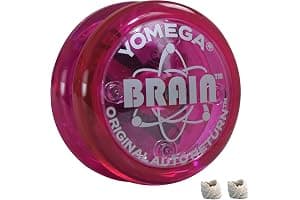 Yomega The Original Brain - Yoyó Profesional para niños y Principiantes, yoyó de Retorno automático Ideal para Trucos de Cuerda + 2 Cuerdas Extra (Pink)