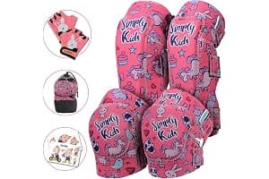 Simply Kids Protecciones Patines Niña I Coderas y Rodilleras Niño con Guantes I Protecciones Skate de Patinaje, Monopatín, Bicicleta