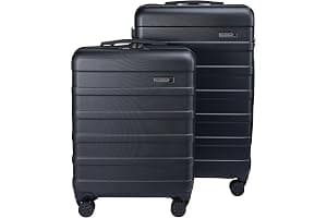 Cabin Max Anode 2-Piece Luggage Set – 100L Hold Check-in Case & 40L (55x40x20) Cabin Case, Hard Shell Spinner Wheels, Optimis
