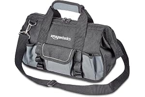 Amazon Basics Bolsa de herramientas, 30.5 cm, Negro