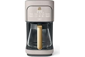 Beauti Coffee Maker 12 cup Programmable, Brewing Versatility, Advanced Programming, 1200 W, Keep Warm mode (Porcini Taupe)