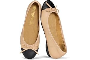 Project Cloud Ballet Flats for Women Shoes - Eco-Crafted with Memory Foam Insole Lightweight Mary Jane Flats - Non-Slip and Comfortable Womens Shoes (Ashley)