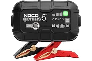 NOCO GENIUS5: 5A 6V/12V Smart Battery Charger – Automatic Maintainer, Trickle Charger & Desulfator with Overcharge Protection & Temperature Compensation – for Lead-Acid & Lithium Batteries