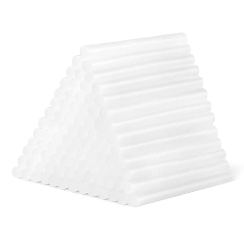 Amazon Basics Mini Size Hot Glue Sticks, 4" x 0.27", 100-Pack, Hot Melt Compatible with Most Glue Guns for Crafting, DIY, Home Repair, Transparent