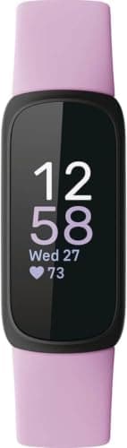 Fitbit Inspire 3 Health & Fitness Tracker with Stress Management, Workout Intensity, Sleep Tracking, 24/7 Heart Rate - 3-Month Google Health Premium Membership Included - Lilac Bliss/Black