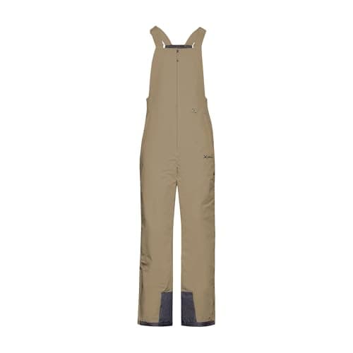 ARCTIX Men's Essential Insulated Bib Overalls, Khaki, Medium/34 Inseam, Medium (32-34W * 34L)