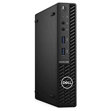Dell Optiplex 3080 Micro (16GB, 512GB SSD, i3-10100T 2.40GHz) Win11P, Black (Renewed)