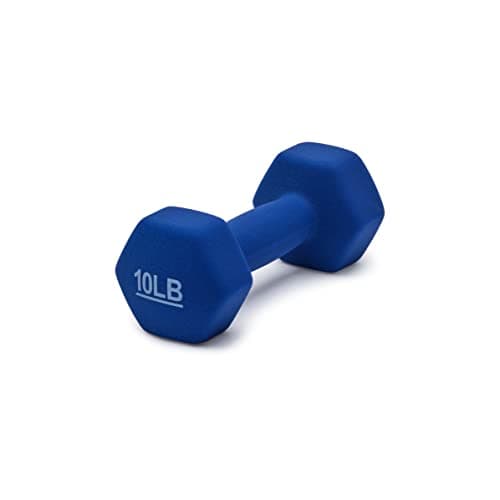Amazon Basics Neoprene Dumbbell Hand Weights, 4.5 Kilograms, Pair, Navy Blue