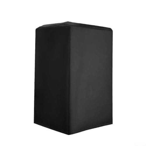 Black Oxford Cloth Speaker Cover for Outdoor Use – Waterproof, Dustproof, UV-Resistant & Windproof with Adjustable Drawstring, Fits Speakers up to(38 * 42 * 67 CM)